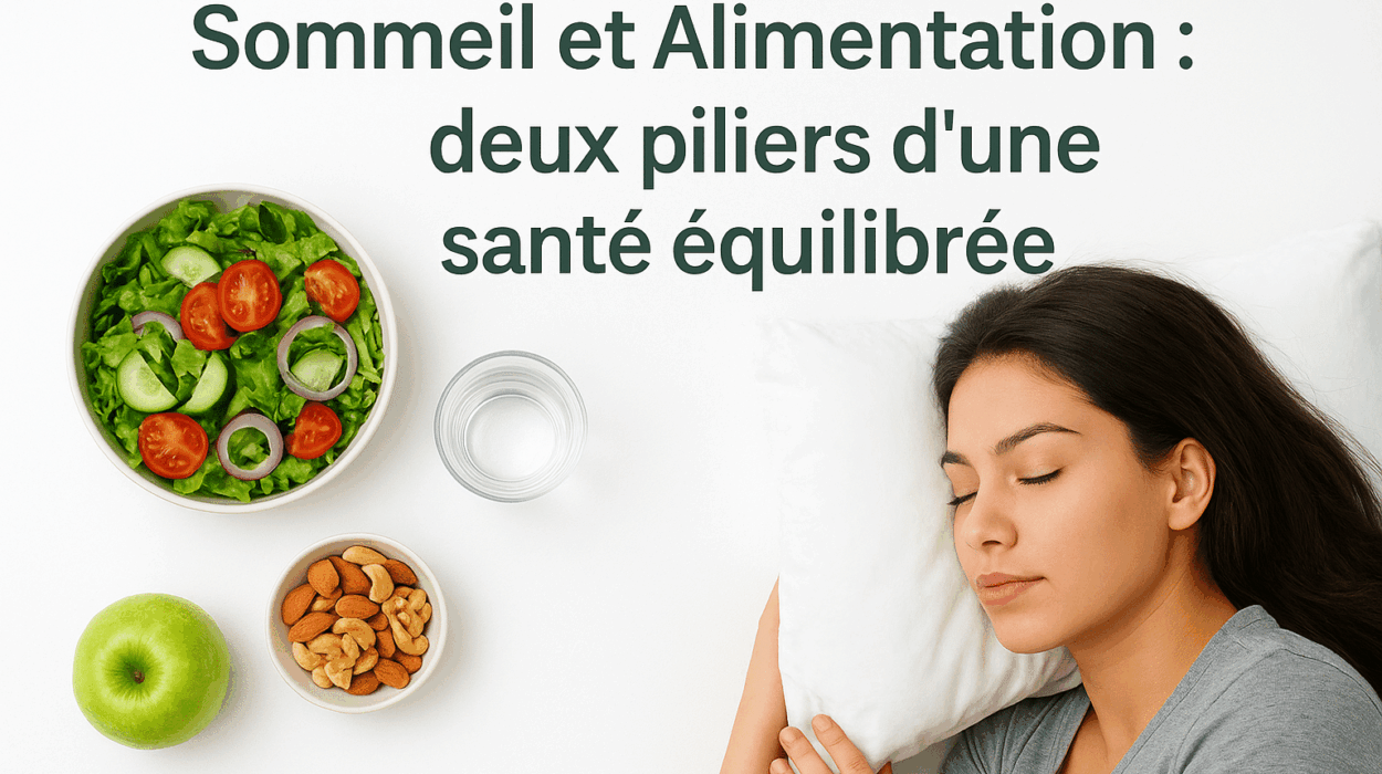 une pomme, une salade et une jeune femme qui dort